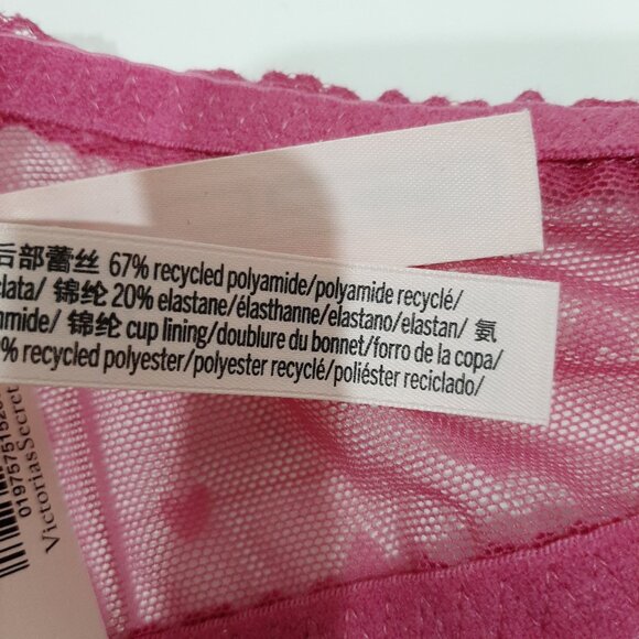 Victoria secret sheer mesh lace racerback coquette romantic fairycore hearts br - Picture 9 of 16